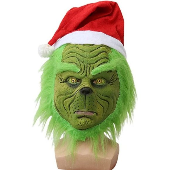 Christmas Santa Costume Suit, Green Big Monster Cosplay Costume Adult Grinch - Picture 6 of 7